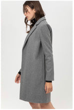 Load image into Gallery viewer, Charcoal Long Dress Coat