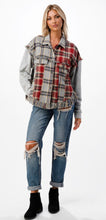 Load image into Gallery viewer, Plaid Knit &amp; Star Jacket
